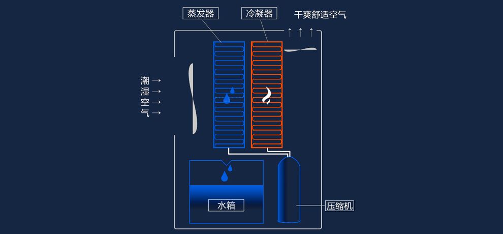 除濕機的構(gòu)成及原理