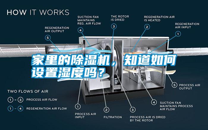 家里的除濕機，知道如何設(shè)置濕度嗎？