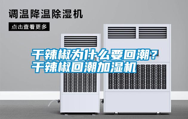 干辣椒為什么要回潮？干辣椒回潮加濕機