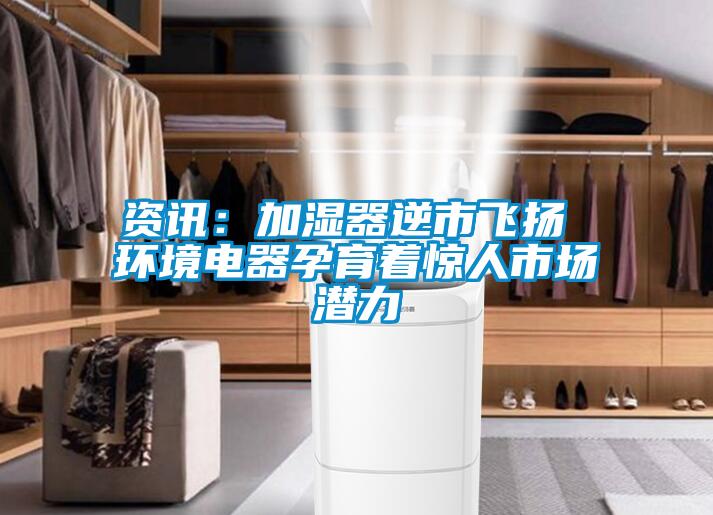 資訊：加濕器逆市飛揚 環(huán)境電器孕育著驚人市場潛力