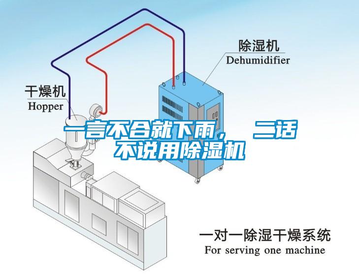 一言不合就下雨， 二話不說用除濕機