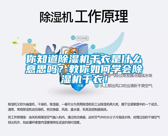 你知道除濕機(jī)干衣是什么意思嗎？教你如何學(xué)會(huì)除濕機(jī)干衣！