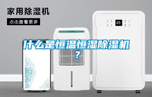 什么是恒溫恒濕除濕機？