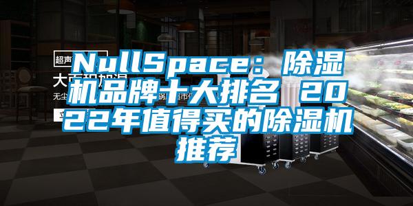 NullSpace：除濕機品牌十大排名 2022年值得買的除濕機推薦