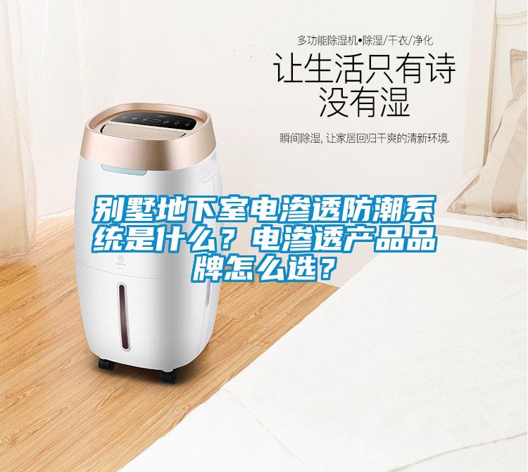 別墅地下室電滲透防潮系統(tǒng)是什么？電滲透產(chǎn)品品牌怎么選？