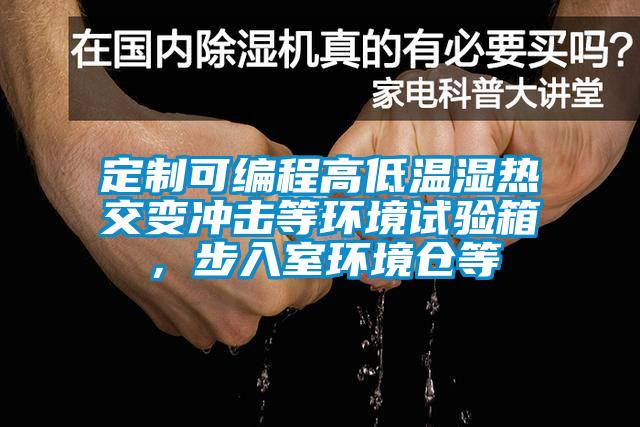 定制可編程高低溫濕熱交變沖擊等環(huán)境試驗(yàn)箱，步入室環(huán)境倉(cāng)等