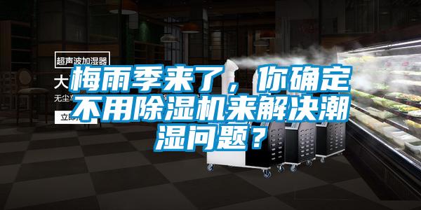 梅雨季來了，你確定不用除濕機來解決潮濕問題？