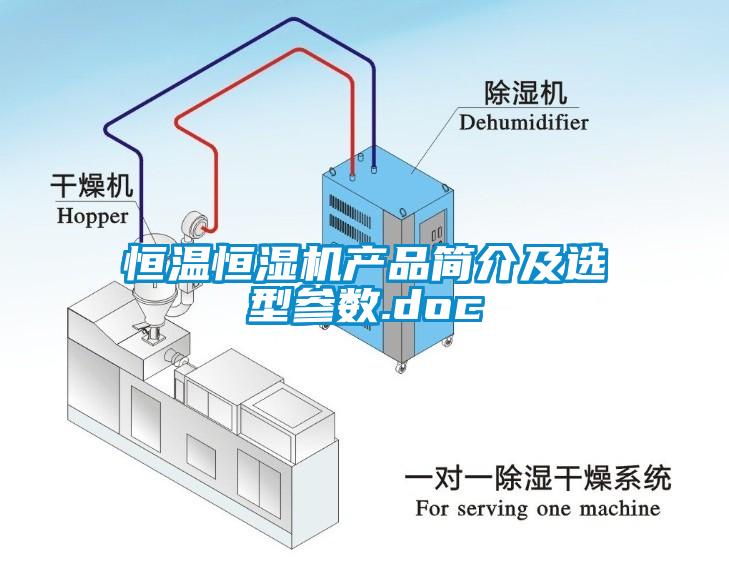 恒溫恒濕機產品簡介及選型參數.doc