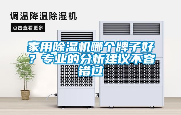 家用除濕機(jī)哪個(gè)牌子好？專業(yè)的分析建議不容錯(cuò)過