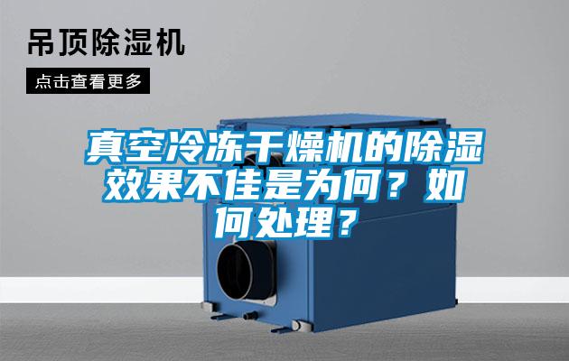 真空冷凍干燥機的除濕效果不佳是為何？如何處理？