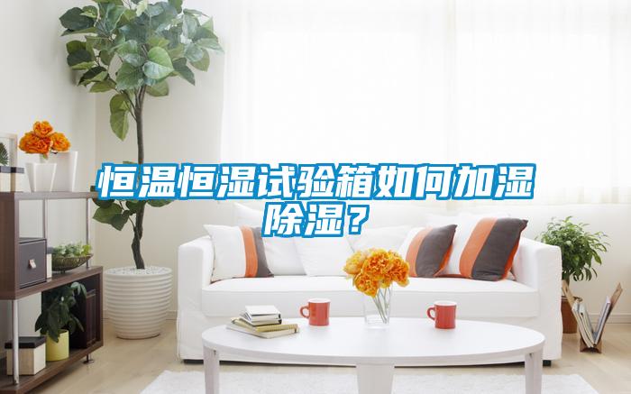 恒溫恒濕試驗(yàn)箱如何加濕除濕？