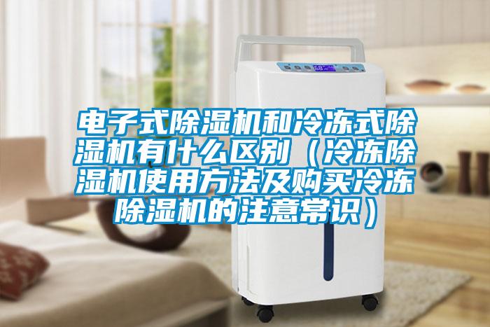 電子式除濕機(jī)和冷凍式除濕機(jī)有什么區(qū)別（冷凍除濕機(jī)使用方法及購買冷凍除濕機(jī)的注意常識(shí)）