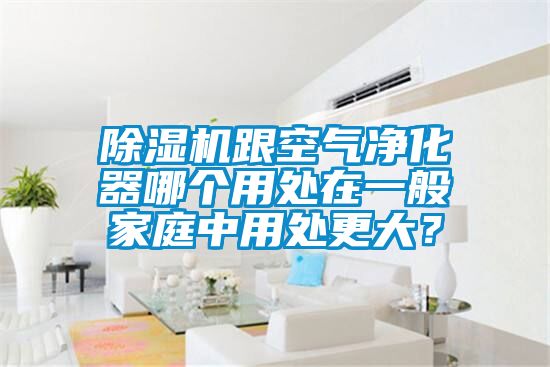 除濕機跟空氣凈化器哪個用處在一般家庭中用處更大？